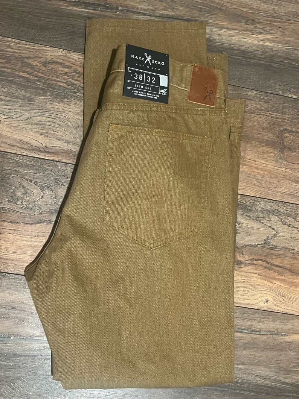 Marc Ecko Men's Slim Jeans in Camel Brown 38x32